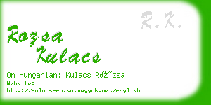 rozsa kulacs business card